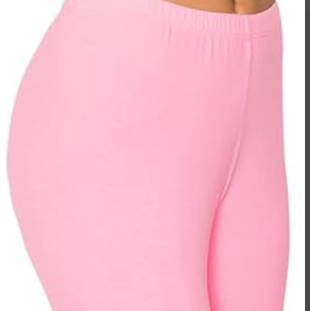 Light Pink High Waisted Biker Shorts